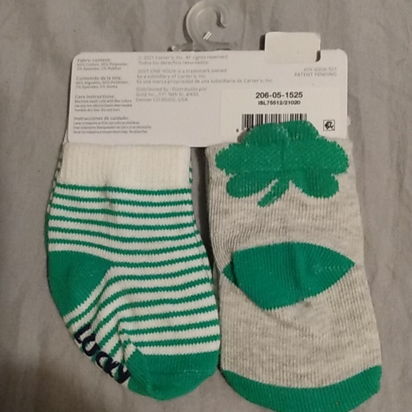 2-Pack of Patrick's Day baby socks - Picture 2 of 3